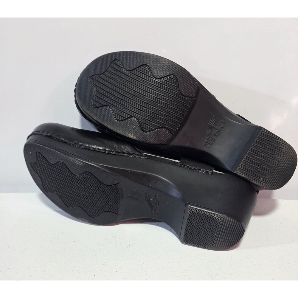Dansko Sam Mary Jane Closed Toe Sandals Black Leather EU41 US 10.5-11 - Picture 6 of 7